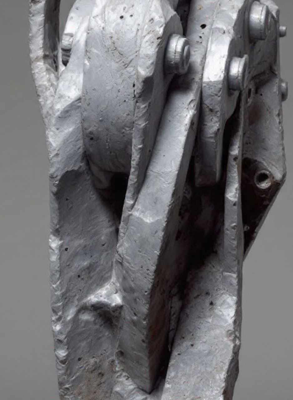 Detail, cast serial number on the underside